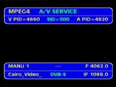 NSS 5 at 57.0 e _ Global footprint _4 062 L MPEG 4 feed Cairo Video return _ VA pids data